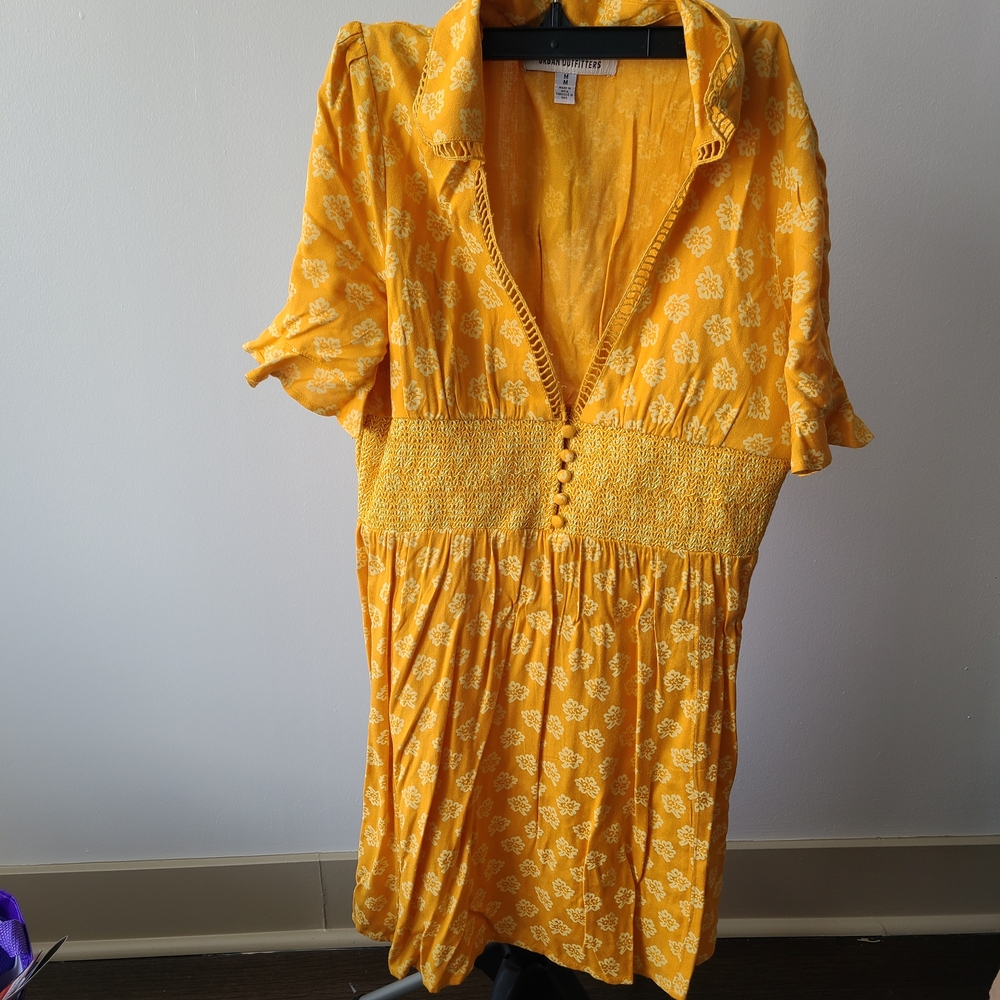 Urban Outfitters Yellow Mini Dress